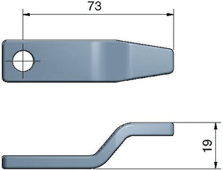 Roca regel 2,5'' lång, medium