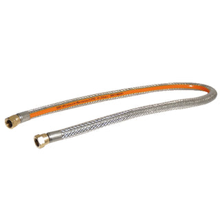 Gasolslang med stålinlägg 0,8m, 1/4'' koppling