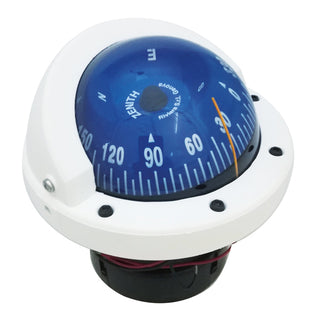 Riviera nedfälld kompass Zenith 3" vit / blå