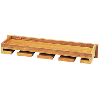 Roca vinglashållare med hylla, teak