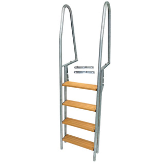 Bryggsteg 4 steg varm galvaniserad längd 190cm bredd 49cm