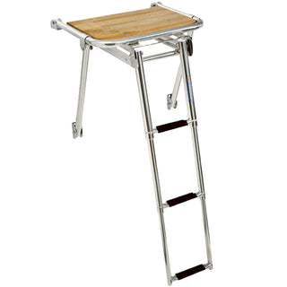 Badplattform med 3-stegssteg L-45cm d-39cm