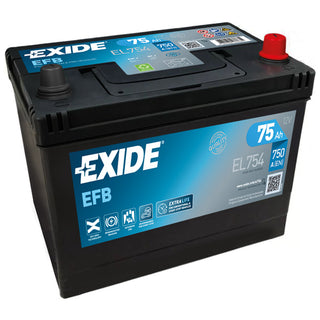 Exide EL754 Dual EFB-batteri, 75 Amp