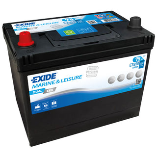 Exide EZ650 Dual EFB-batteri, 75 Amp