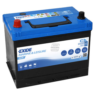 Exide Dual-batteri, 80 Amp