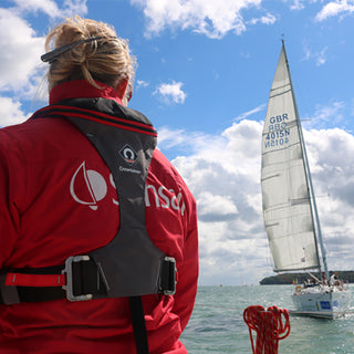 Crewsaver Crewfit 180N Pro svart/röd med soft loop D-ring