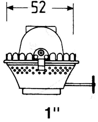 DHR Brännare 1''' mässing