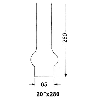 DHR Lampglas 20''' x 280 mm