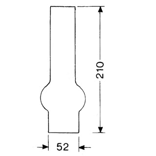 DHR Lampglas 15''' x 210 mm