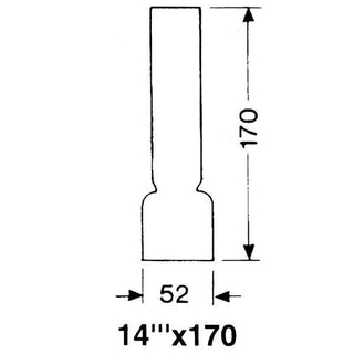 DHR Lampglas 14''' x 170 mm
