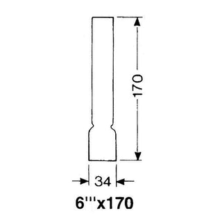 DHR Lampglas 6''' x 170 mm