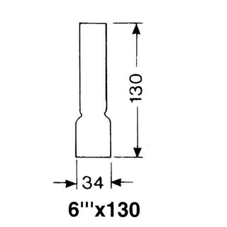 DHR Lampglas 6''' x 130 mm